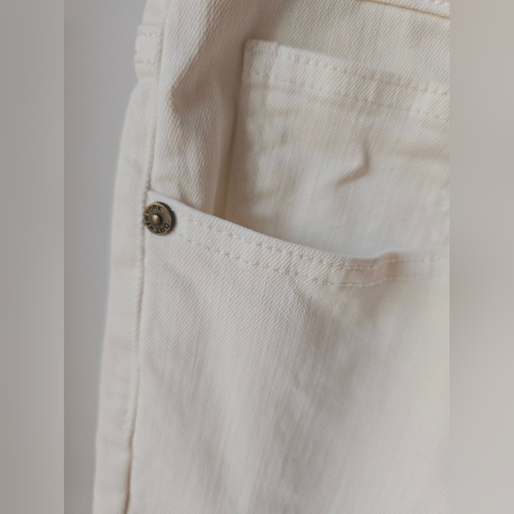 OAT Off-White Cream Ankle Jeans Size 10/30 Waist 16" - Picture 3 of 7